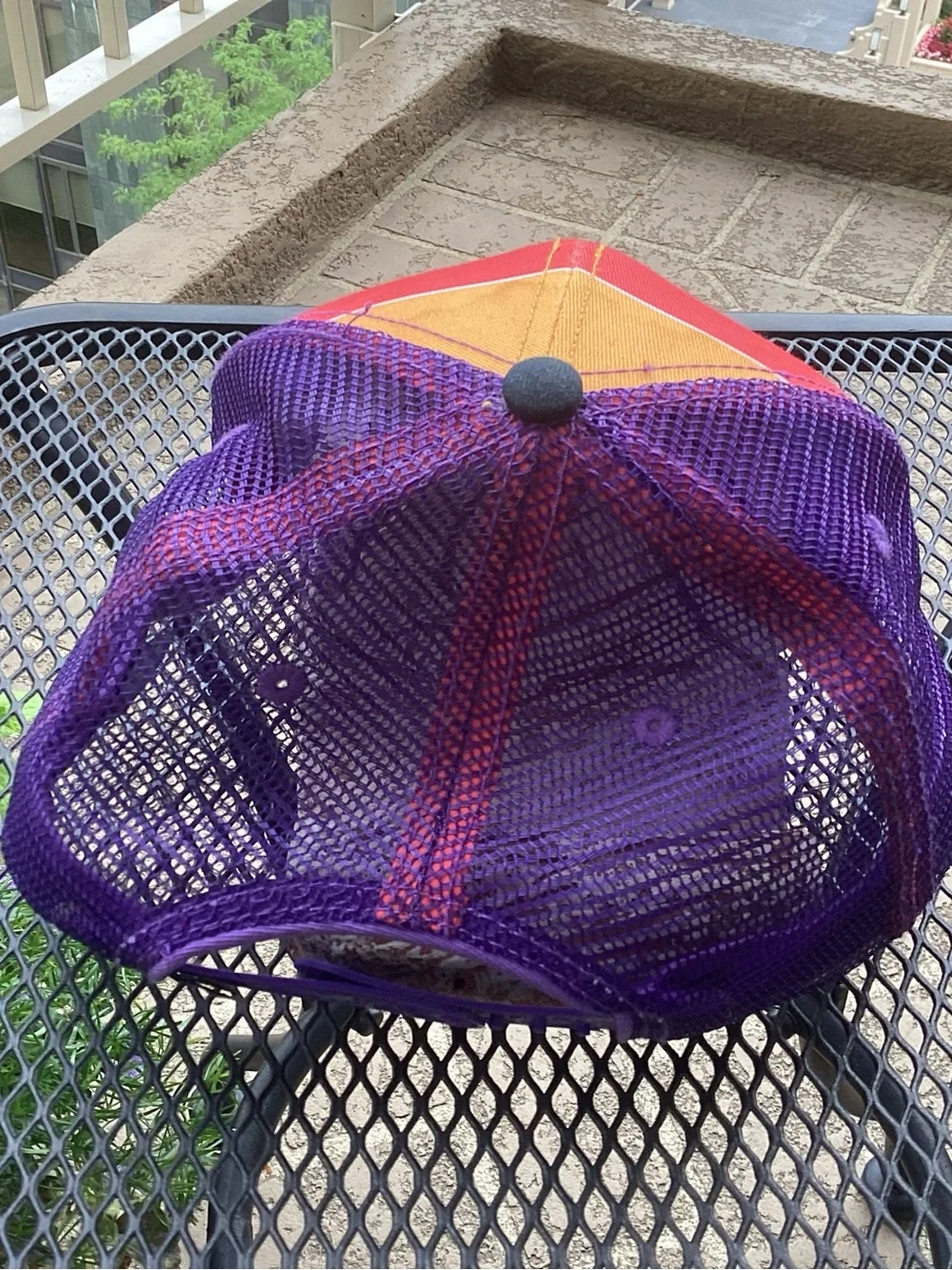 YoColorado C Adult Rainbow Stripe Trucker Hat